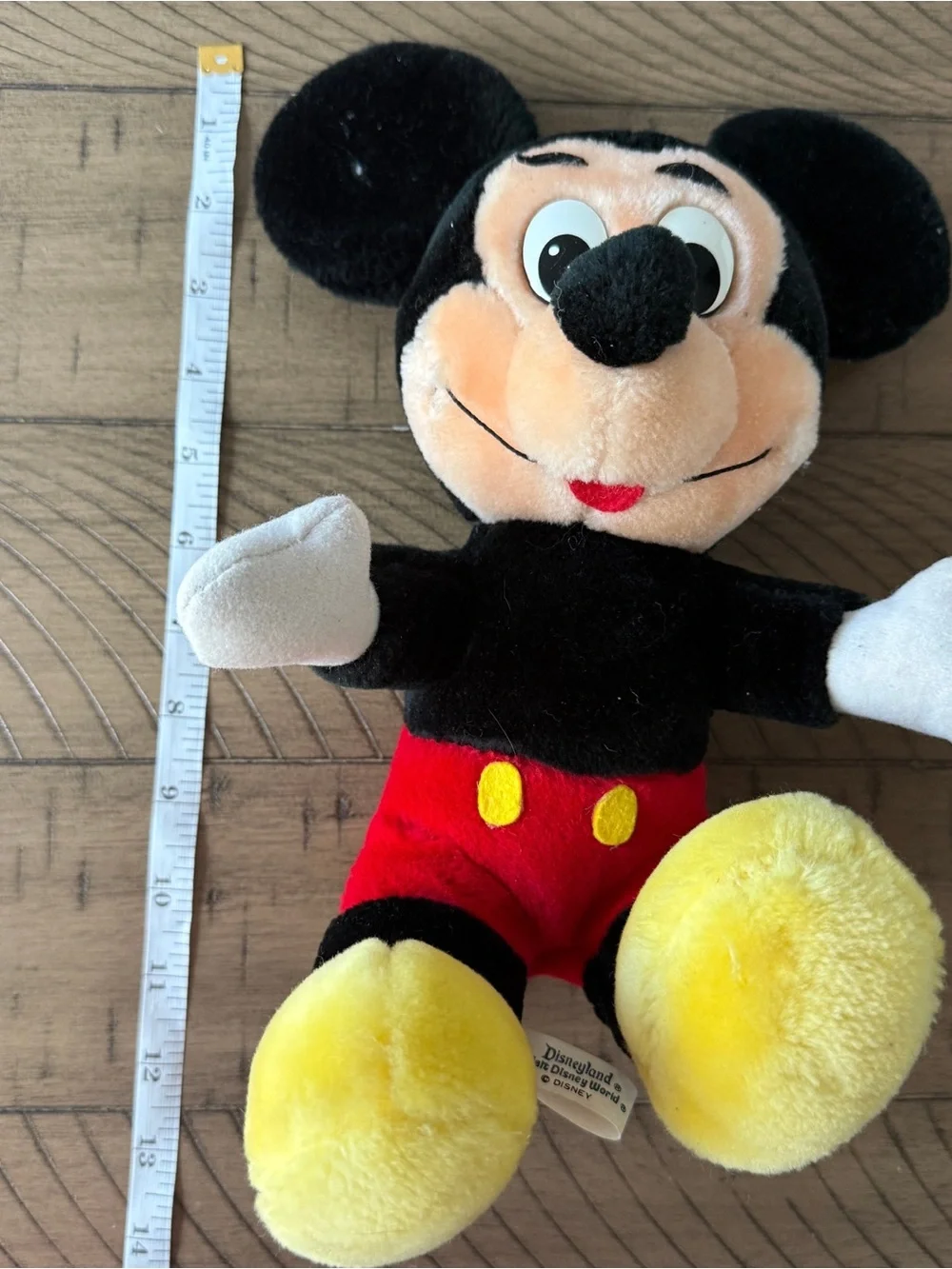 Vintage Disney Mickey Mouse Plush Canasa Korea Disneyland Walt Disney World